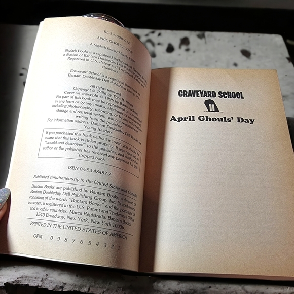 Graveyard School April Ghouls' Day Vintage Soft Cover Book #11 - Picture 3 of 4